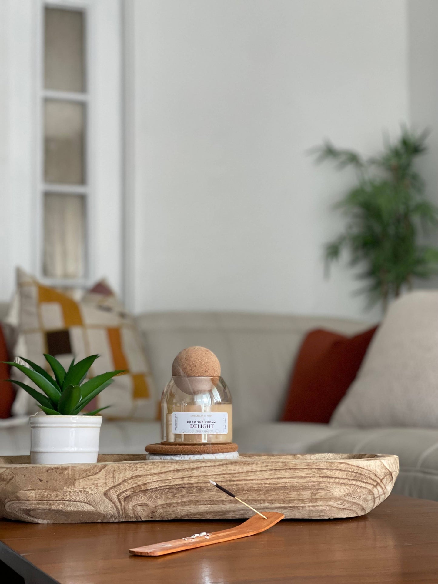 Scented Candle with Cork Topper (Lavender & Vanilla)