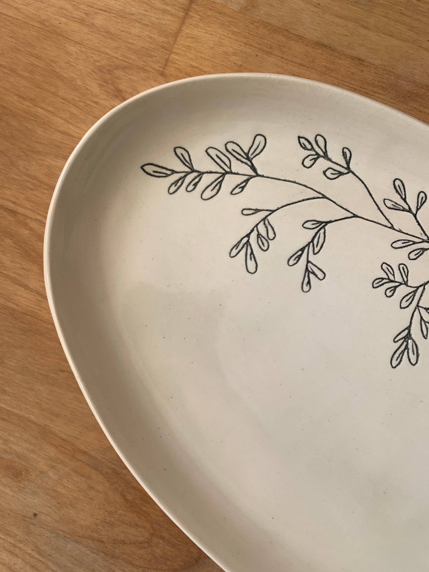 Oval Platter: Rue