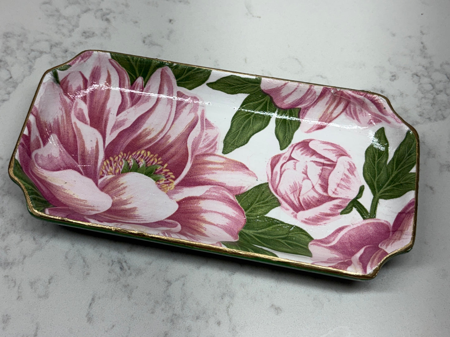Orleans Catch-all Tray (Pink Peony)