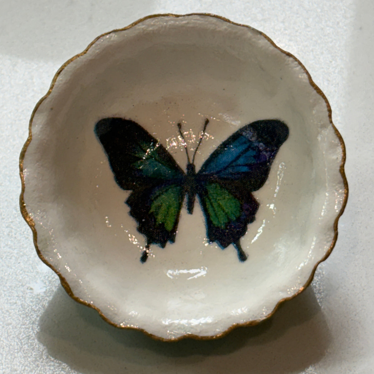 Petite Ring Dish — Blue Poppy Home - Blue Butterfly