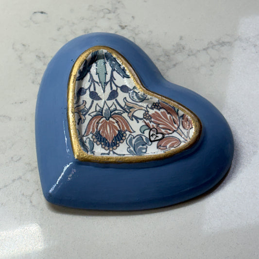 Heart Trinket Dish - Gatsby Blue