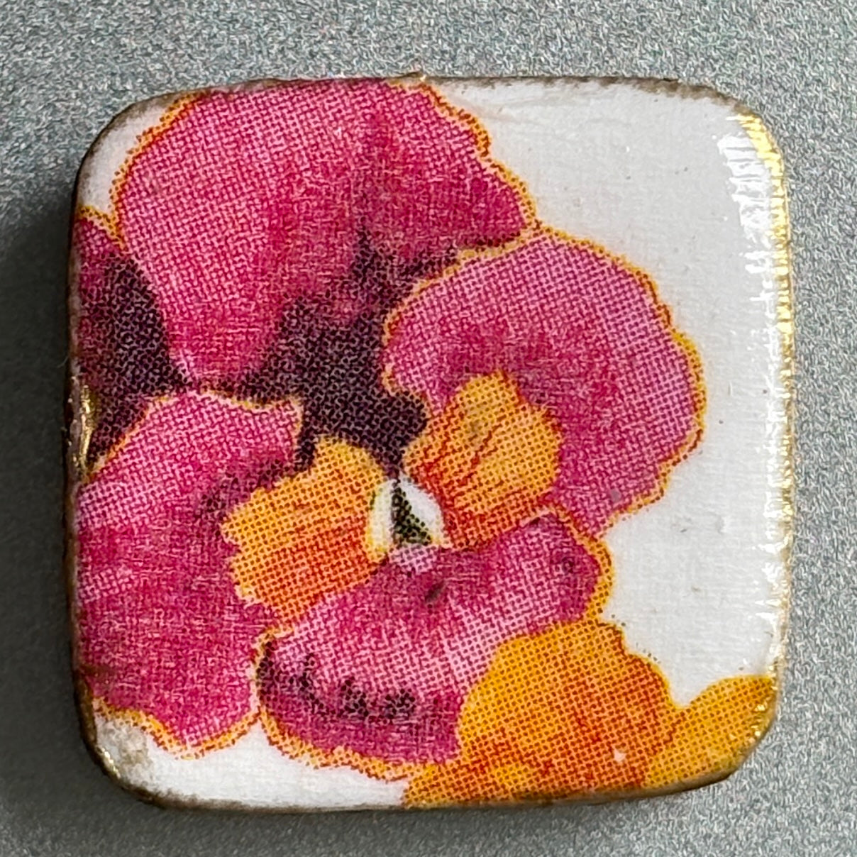 Decoupaged Refrigerator Magnet