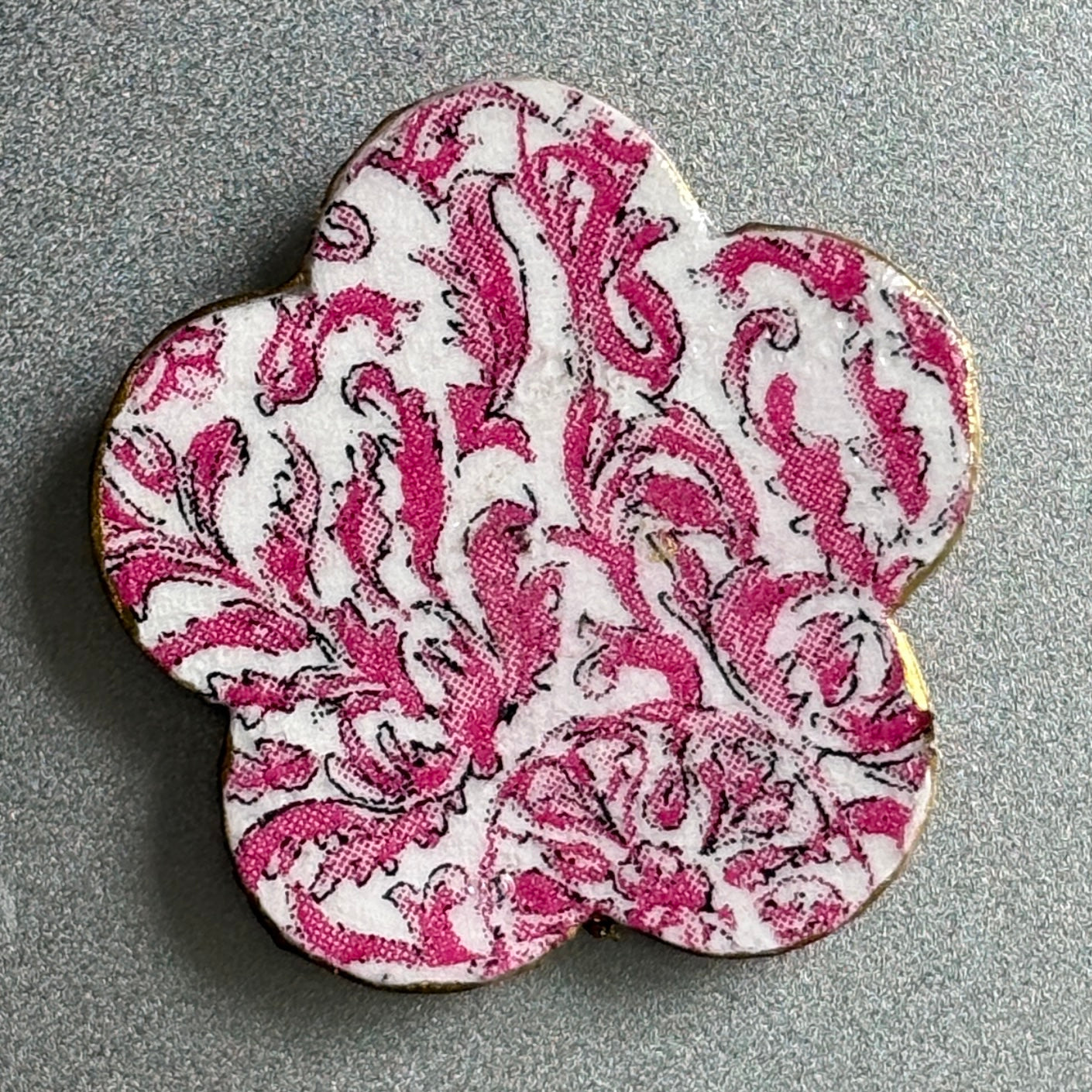 Decoupaged Refrigerator Magnet