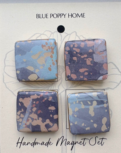 Handmade Magnet Set - Galaxy (Blue)