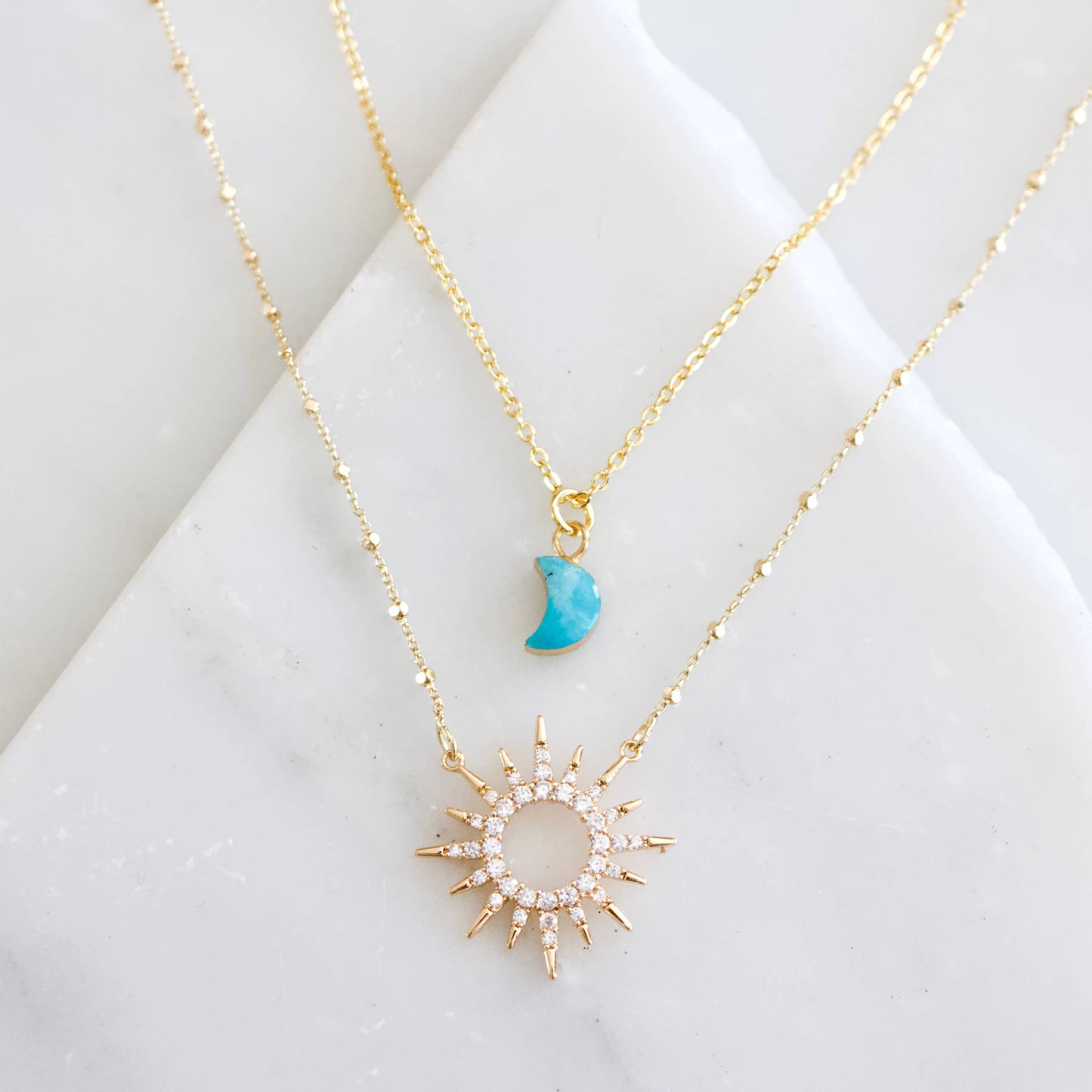 Sun Necklace (CZ)