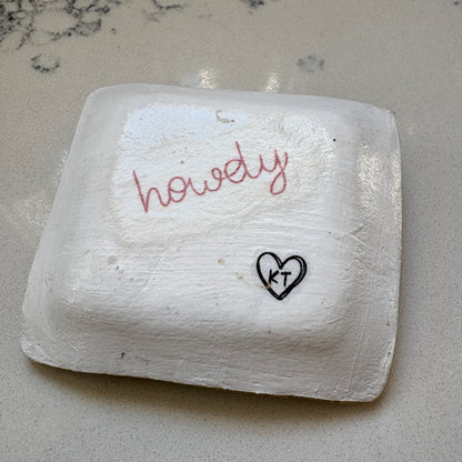 Square Ring Dish (Cowboy Boot)