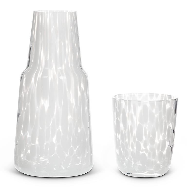 Fused Dots Bedside Carafe & Cup