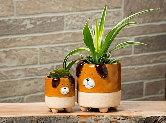 Dog on Legs Planter (Small)