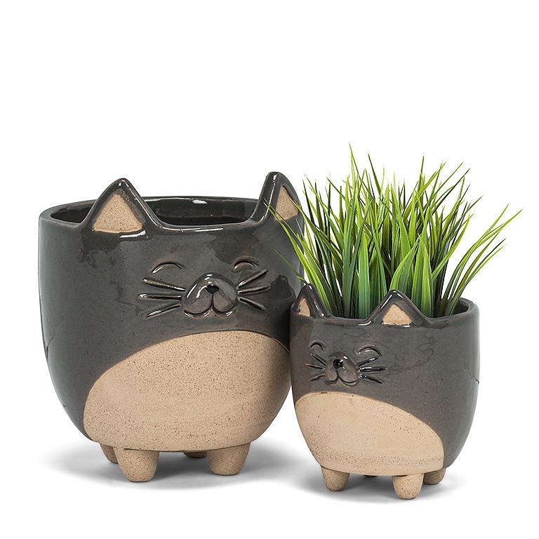 Cat on Legs Planter (Small)