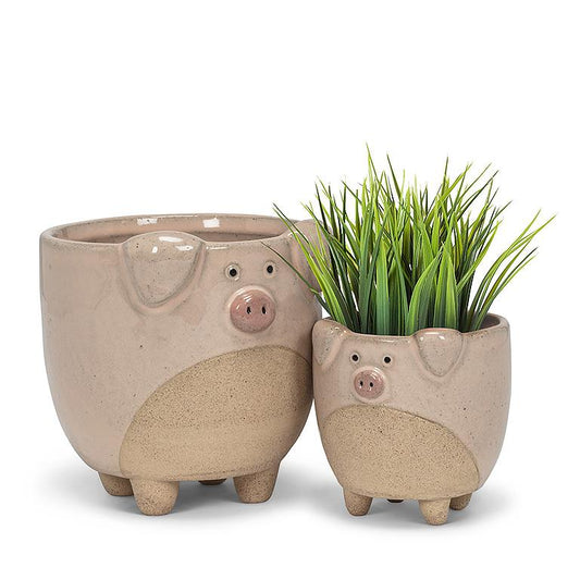 Pig on Legs Planter (Small)