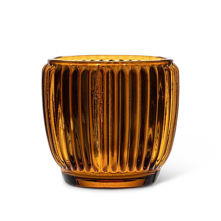 Small Ribbed Votive Holder