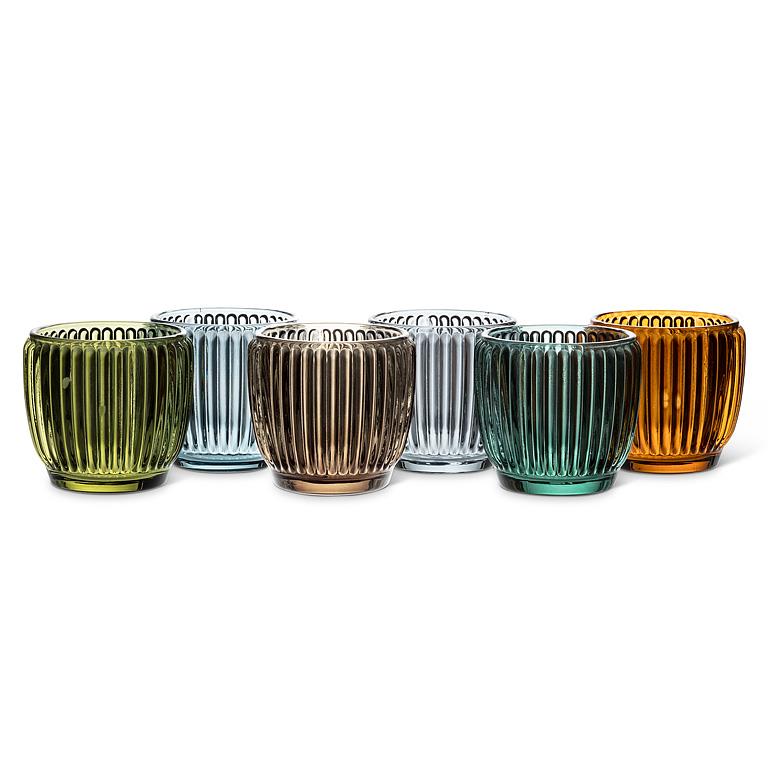 Small Ribbed Votive Holder