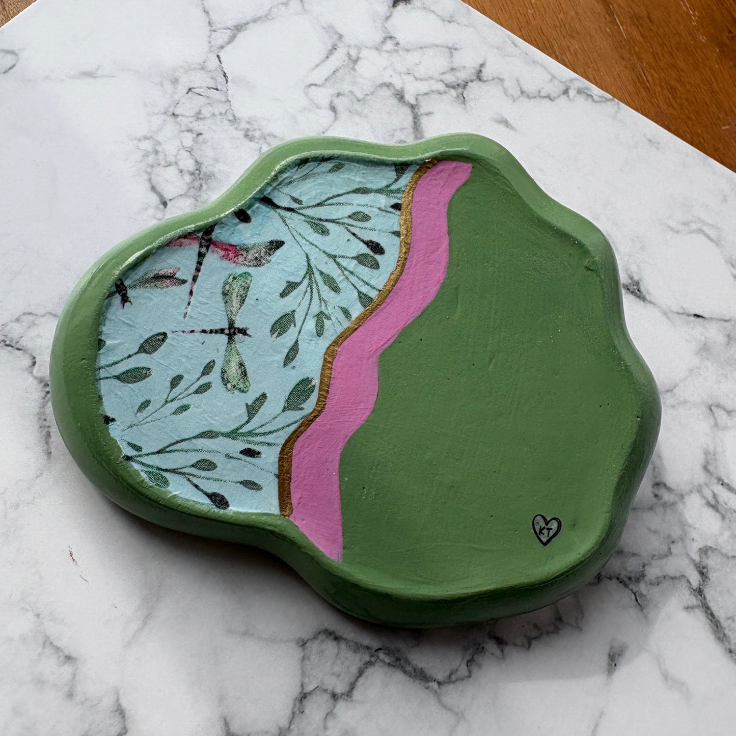 Lily Pad Dish | Dragonflies