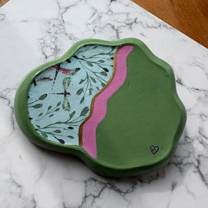 Lily Pad Dish | Dragonflies