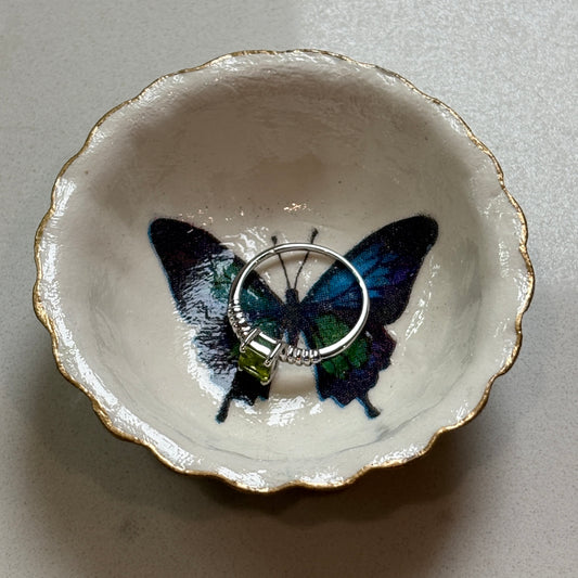 Petite Ring Dish — Blue Poppy Home - Blue Butterfly