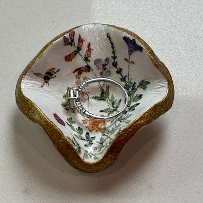 Petite Ring Dish — Blue Poppy Home - Wildflower with Bee
