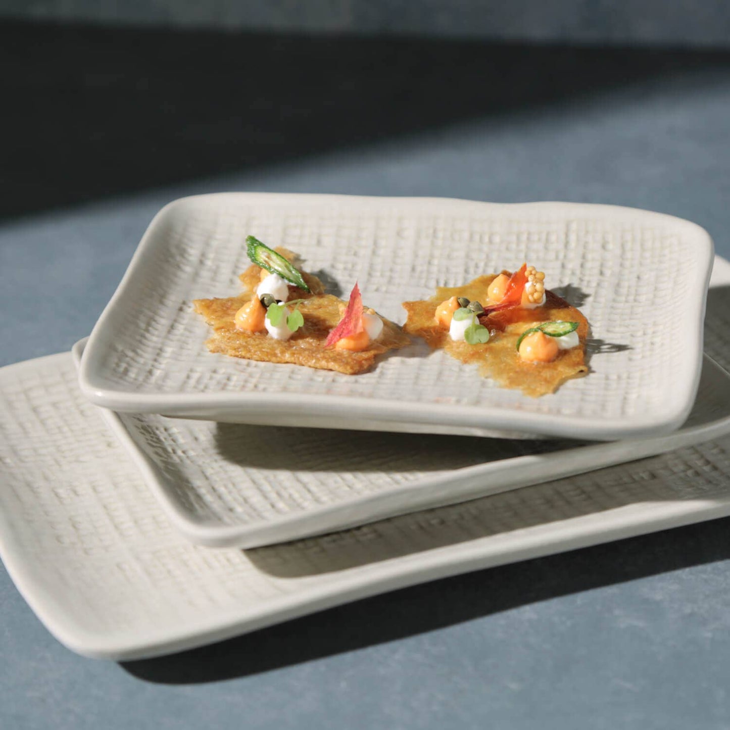 Juta Rectangular Platter Medium 10.63 x 6.3 " Clay