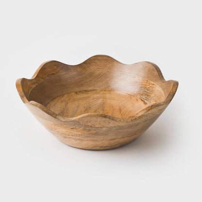 Scalloped Wooden Bowls
