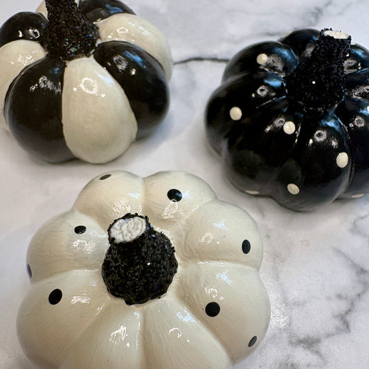 Mini Pumpkins (Fall 2026) - Ivory & Black