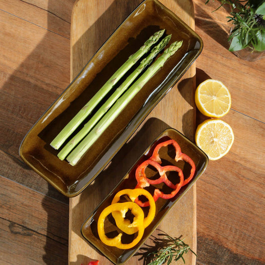 Rectangular Platter Medium | Amber