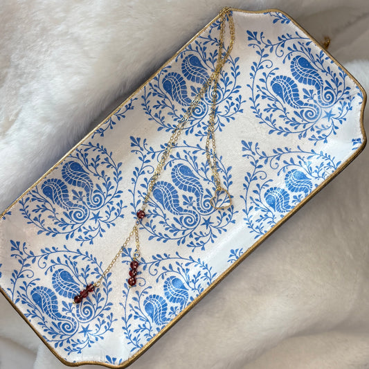 Orleans Catch-all Tray (Blue Seahorses)