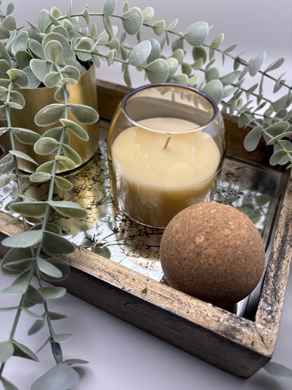 Scented Candle with Cork Topper (Lavender & Vanilla)