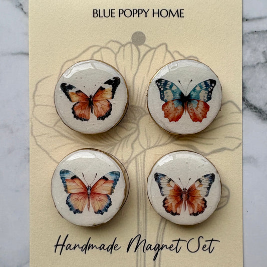 Handmade Magnet Set - Butterflies