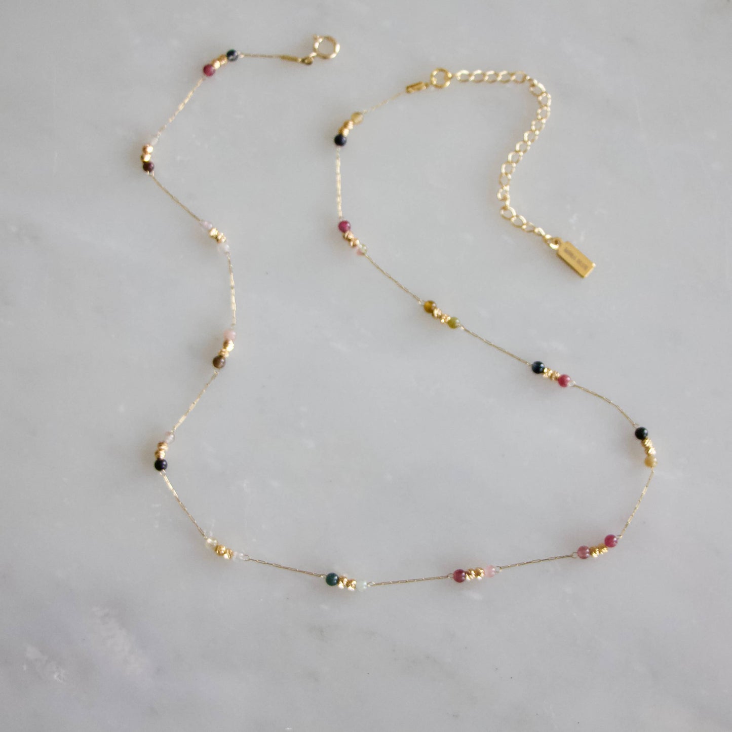 Gemstone Round Beaded Necklace