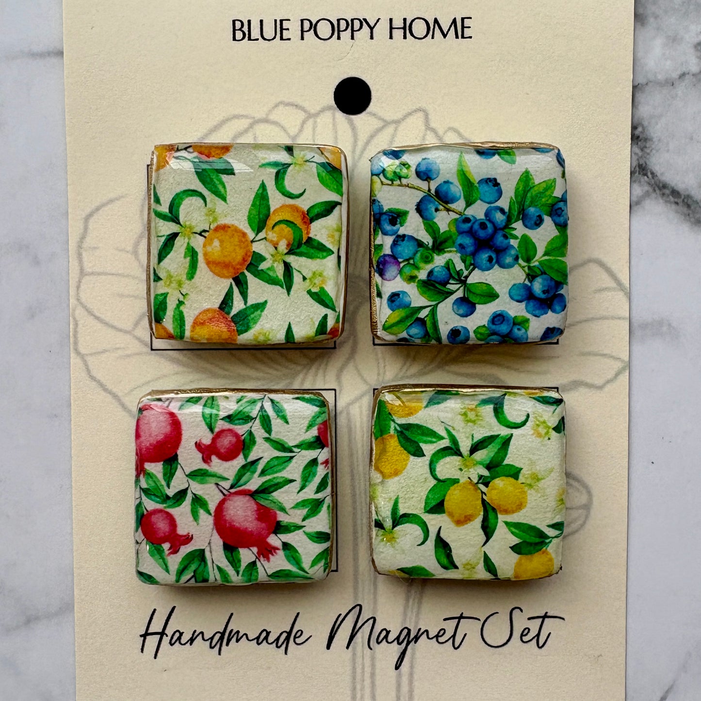 Handmade Magnet Set - Fruit
