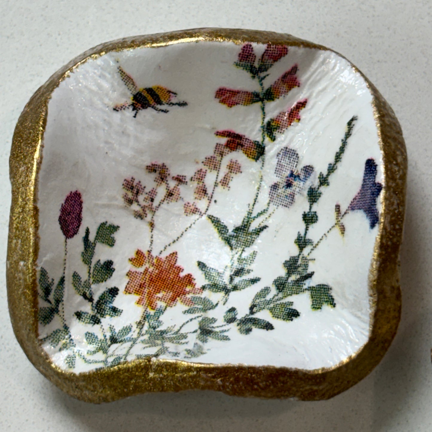 Petite Ring Dish — Blue Poppy Home - Wildflower with Bee