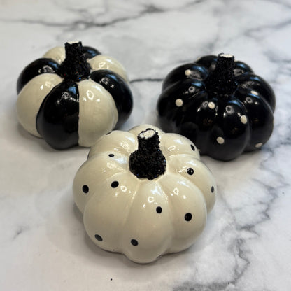 Mini Pumpkins (Fall 2026) - Ivory & Black