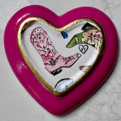 Heart Trinket Dish - Cowgirl