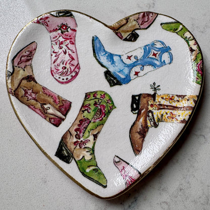 Heart Trinket Dish - Cowgirl