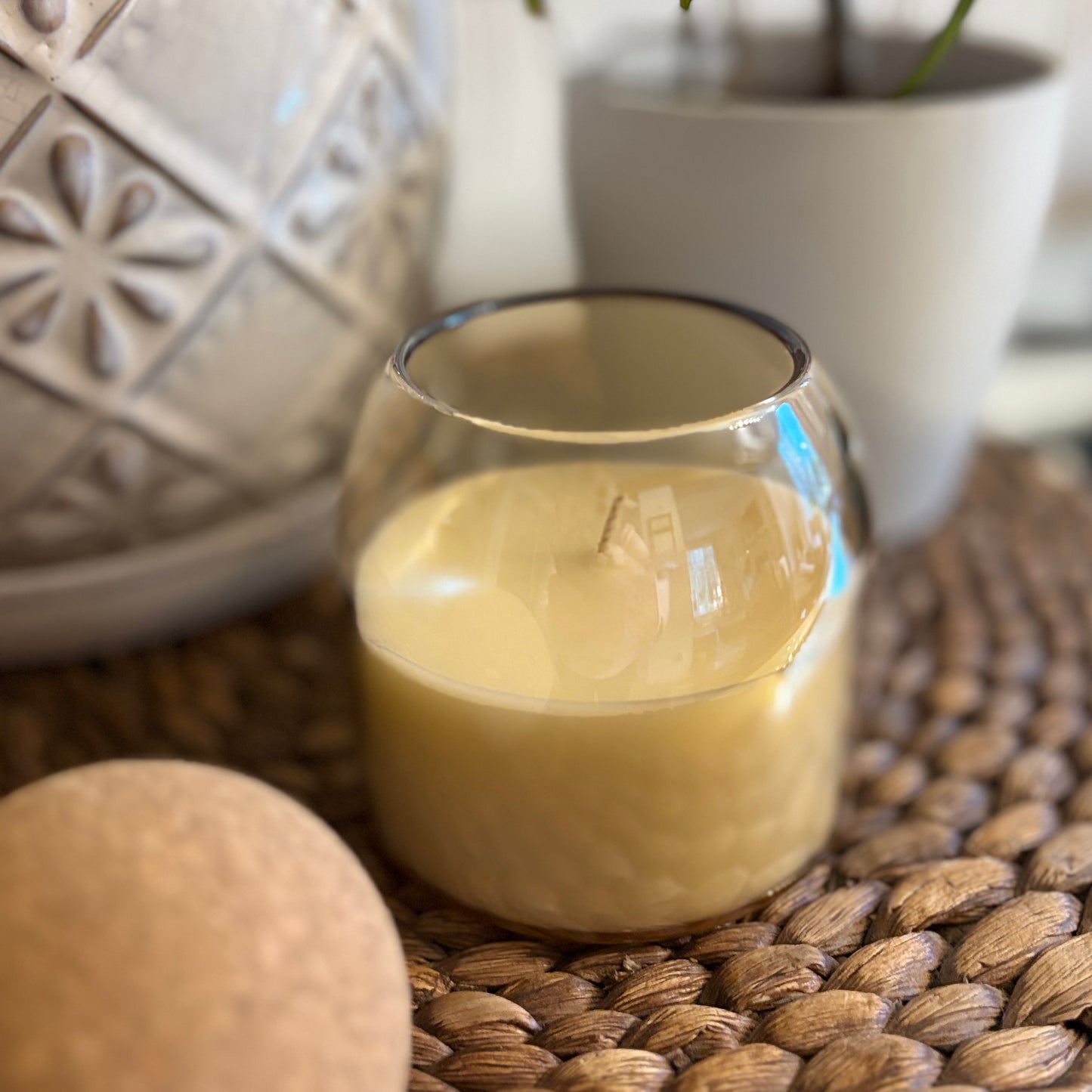 Scented Candle with Cork Topper (Lavender & Vanilla)