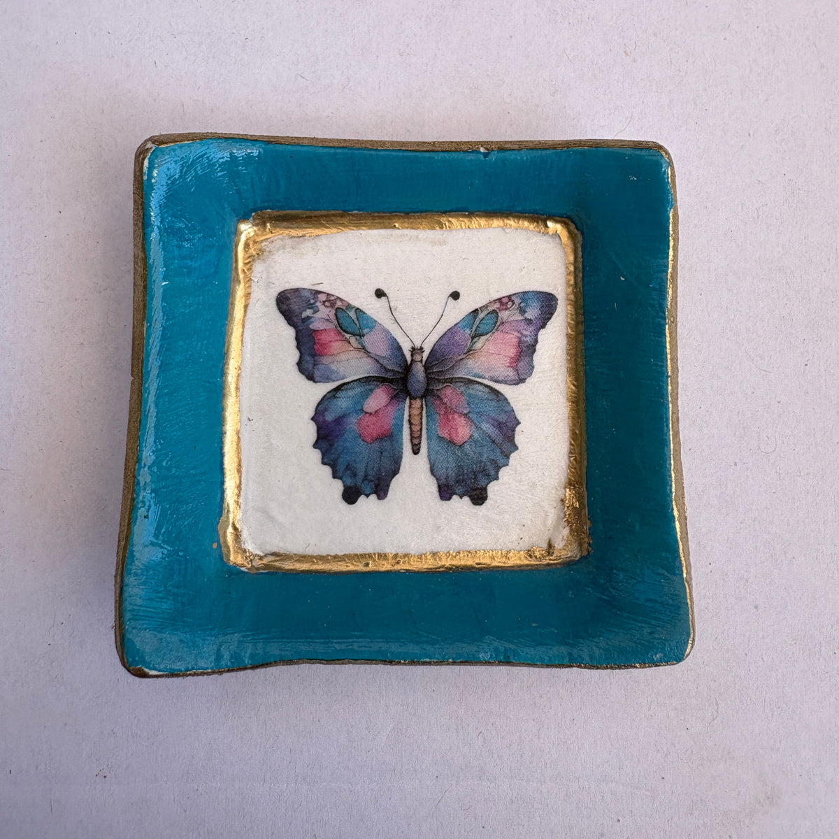 Square Ring Dish (Butterfly)
