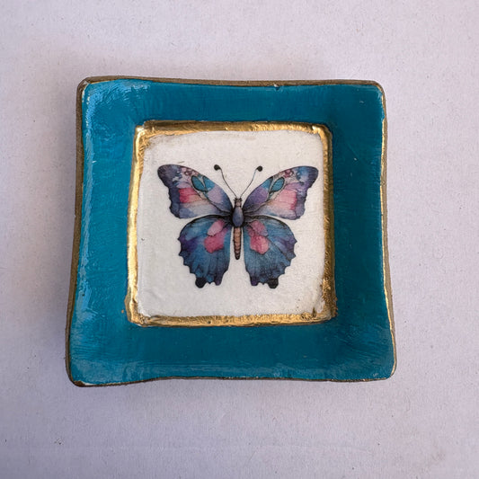 Square Ring Dish (Butterfly)