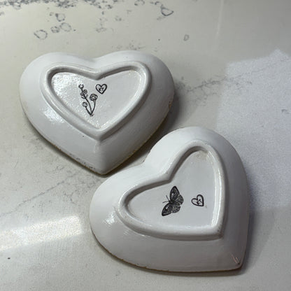 Heart Trinket Dish - Black Chinoiserie
