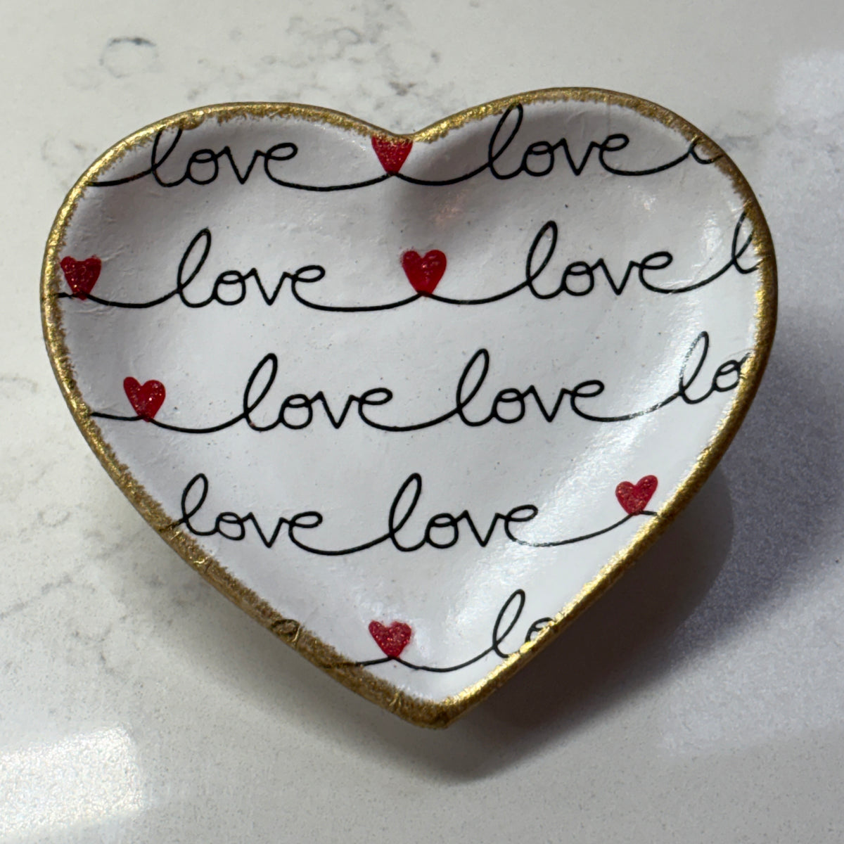 Heart Trinket Dish - Love (2)
