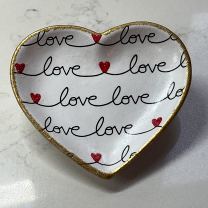 Heart Trinket Dish - Love (2)