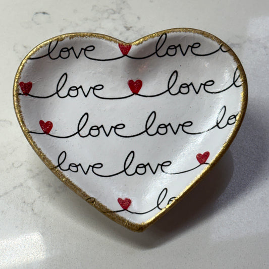 Heart Trinket Dish - Love (2)