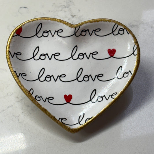 Heart Trinket Dish - Love (1)