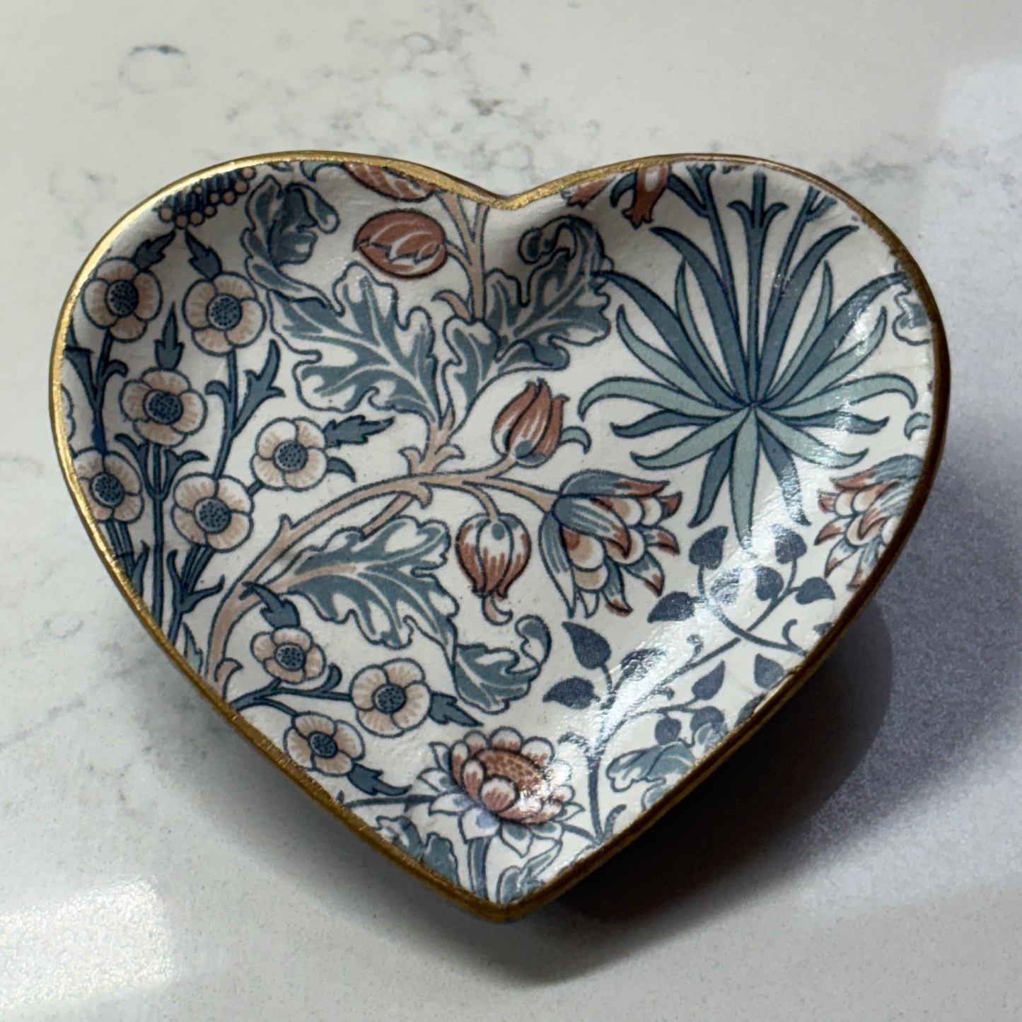 Heart Trinket Dish - Gatsby Blue