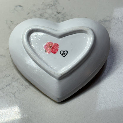 Heart Trinket Dish - Pink & Green Floral