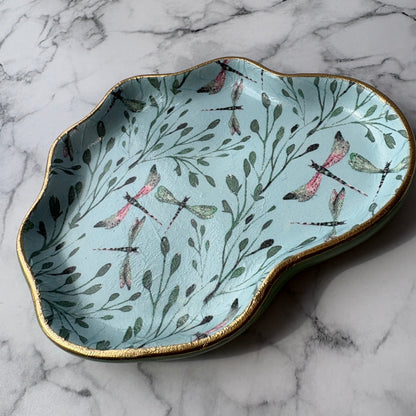 Lily Pad Dish | Dragonflies