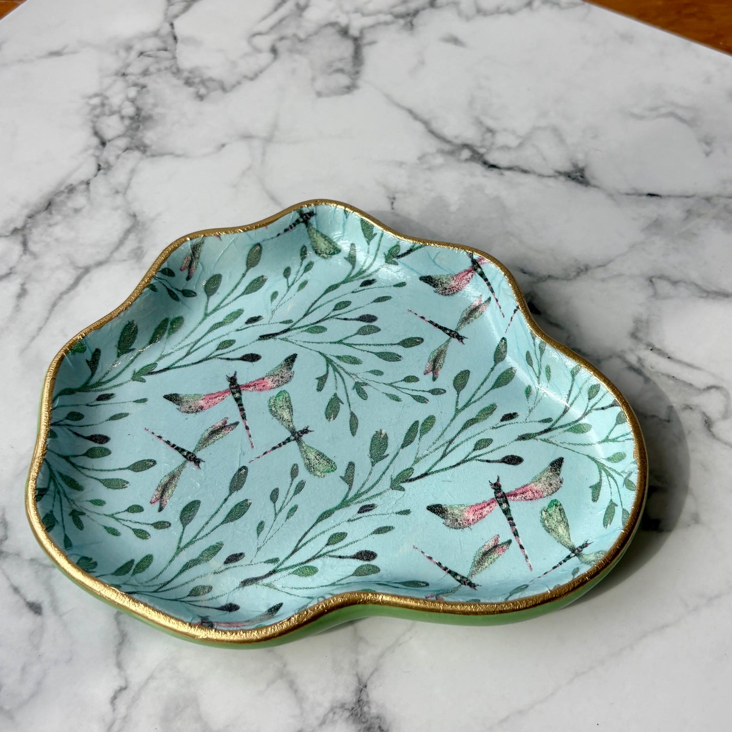 Lily Pad Dish | Dragonflies