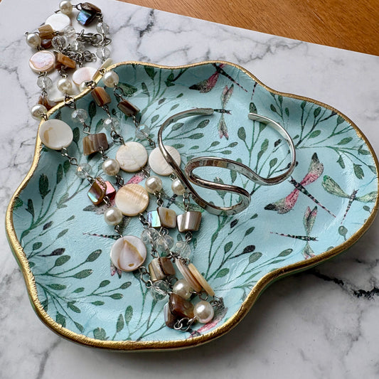 Lily Pad Dish | Dragonflies