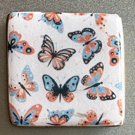 Decoupaged Refrigerator Magnet