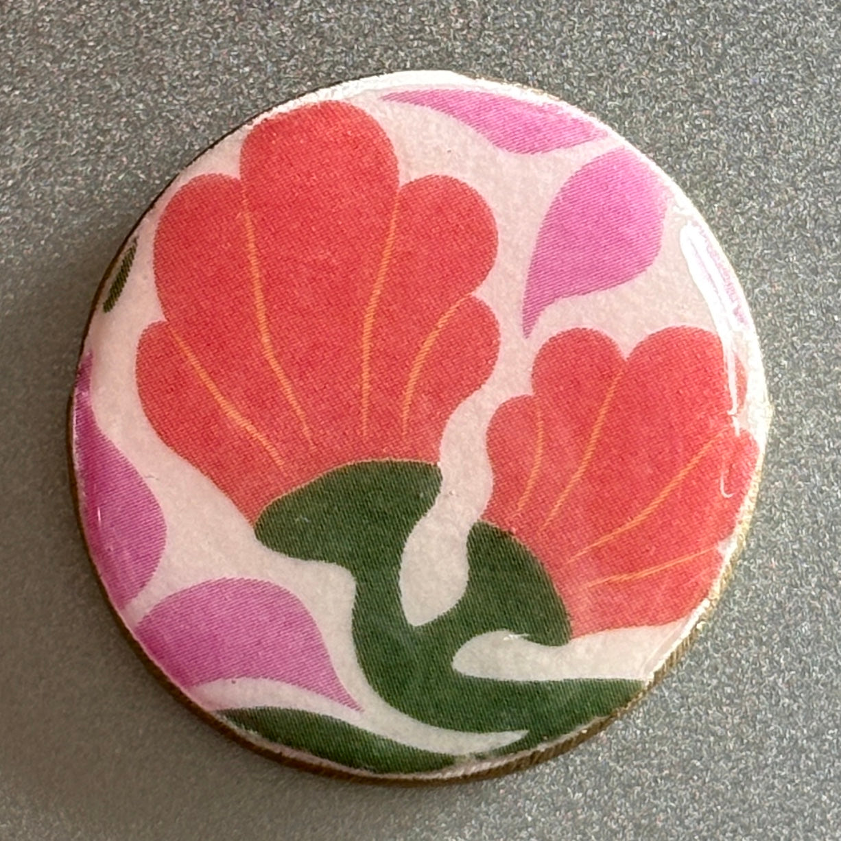 Decoupaged Refrigerator Magnet