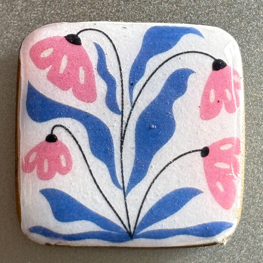 Decoupaged Refrigerator Magnet