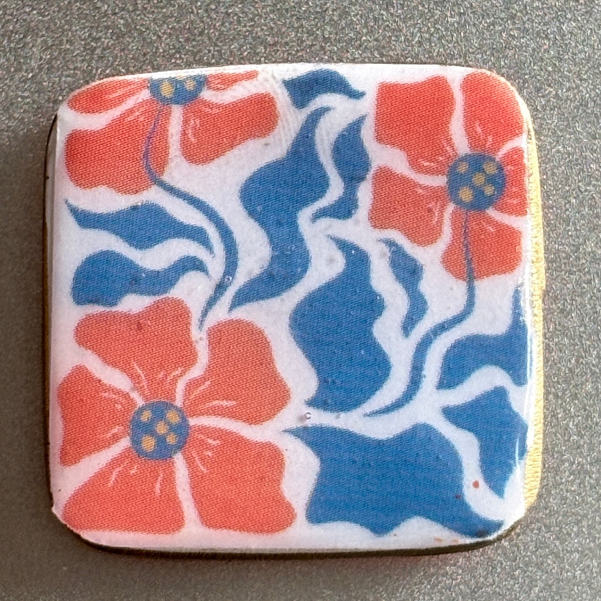 Decoupaged Refrigerator Magnet